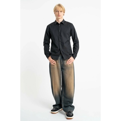 Reporter Young Chlapecké tmavě modré džíny BAGGY s výšivkou dobermana a efektem praní MODRÁ – Zboží Dáma