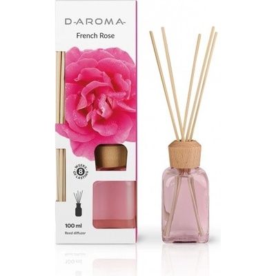 D-Aroma Aroma difuzér s tyčinkami Francouzská růže 100 ml