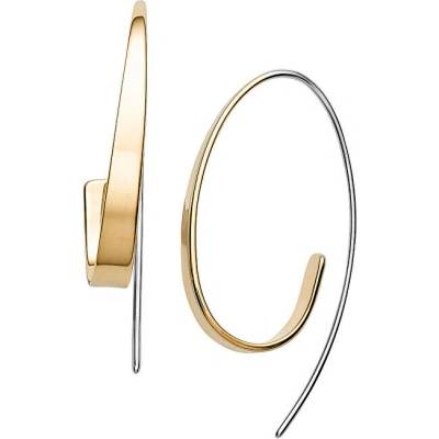 Skagen Luxusné oceľové bicolor náušnice Karian SKJ1217998 bicolor, strieborná , zlatá