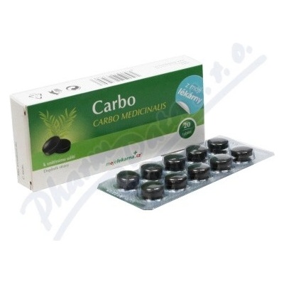 Moje lékárna Carbo Medicinalis 300 mg x 20 tabliet