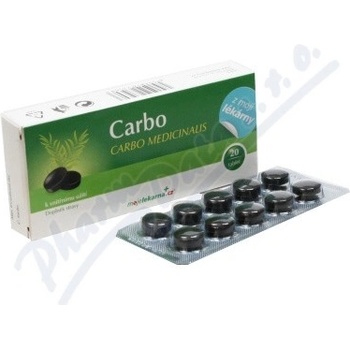 Moje lékárna Carbo Medicinalis 300 mg x 20 tabliet