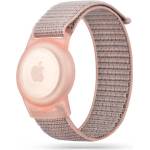 Tech-Protect Плетена каишка с калъф за Apple AirTag от Tech-Protect Nylon - розова (9589046926037) 1007