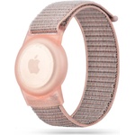 Tech-Protect Плетена каишка с калъф за Apple AirTag от Tech-Protect Nylon - розова (9589046926037) 1007
