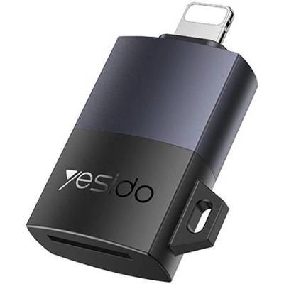 YESIDO Адаптер - Yesido GS38 - Lightning → TF карта, 480Mbps, 4K, LED индикатор - Сив