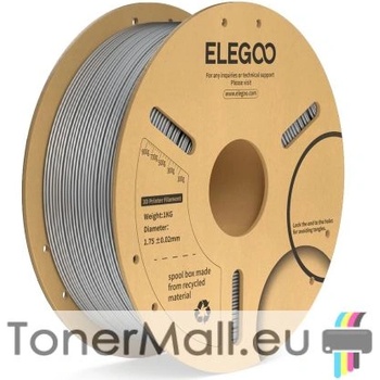 Elegoo PLA филамент Elegoo PLA Plus, 1.75 mm, 1.0 kg, Space Grey
