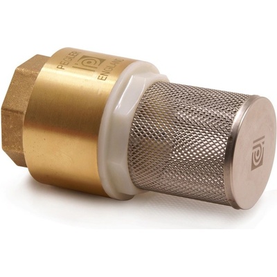 V&G Valogin Mosazná sací klapka s nerez sítkem 6/4" PN16