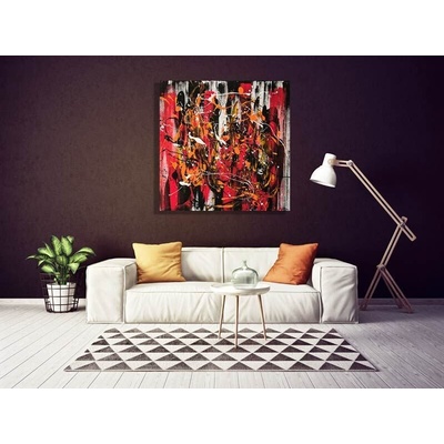 Ръчно рисувана картина Мооd 2 с размери 80x80см акрилни бои