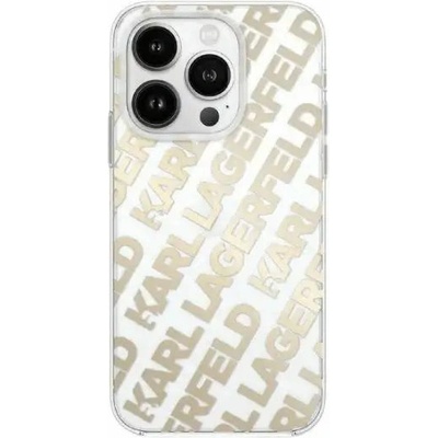 KARL LAGERFELD Кейс Karl Lagerfeld IML Fullover Logo за iPhone 15 / 14 / 13, златист (3666339258665)