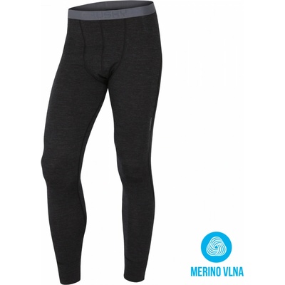 HUSKY MERINO pants M pánske termospodky čierne