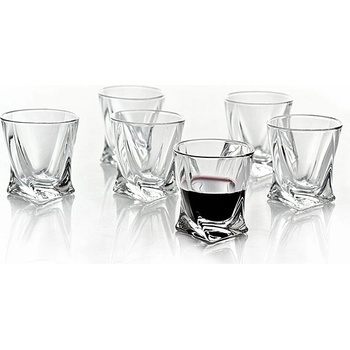Crystalite Bohemia poháre Quadro 6 x 55 ml