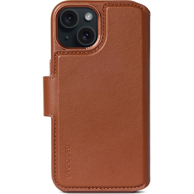 Decoded Leather Detachable Wallet Tan iPhone 15 Plus