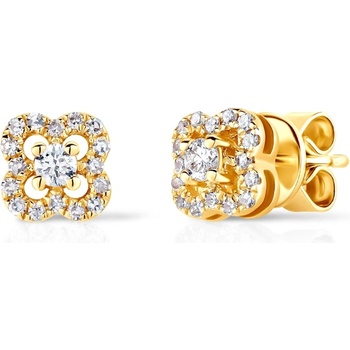SAVICKI Обеци Цветя Savicki: злато, диаманти