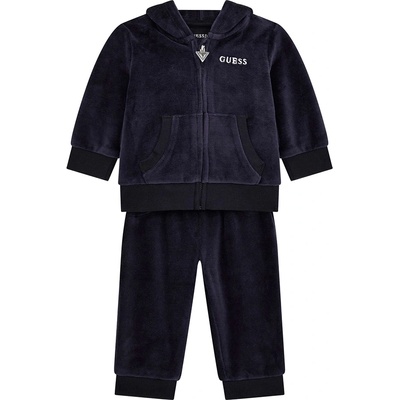 Guess Плюшен спортен комплект в тъмно син цвят за бебе момче Guess