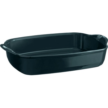 Emile Henry 42 х 28 см голяма тъмнозелена керамична правоъгълна тава emile henry