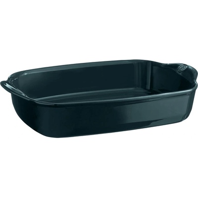 Emile Henry 42 х 28 см голяма тъмнозелена керамична правоъгълна тава emile henry