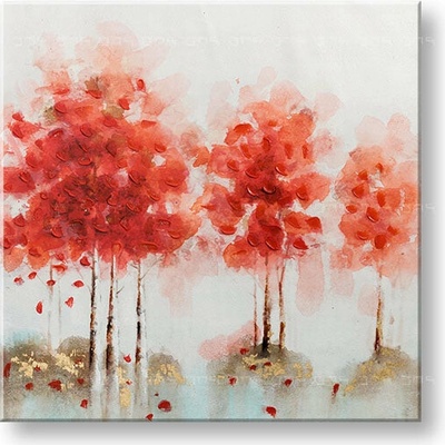 Maľovaný obraz na stenu ABSTRAKT 70x70 cm - 70×70 cm / Klasický 2 cm