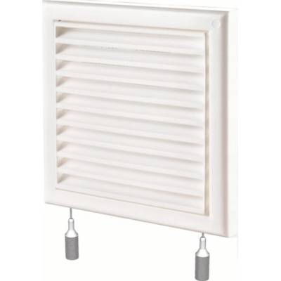 Vents 154 x 154 mm s žalúziou fi 100 mm biela