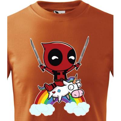 Dětské tričko Deadpool 2 Oranžová Bezvatriko.cz 1387