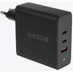 Dviced Wall charger 65W GaN 1 USB-A, 2 USB-C EU w cable - Black (DV221013)