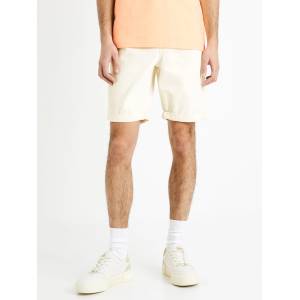 Celio Кремави мъжки дънкови шорти Celio Dojogdenbm Celio | Byal | МЪЖЕ | XXL