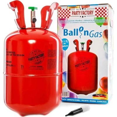 Helium na 30 balónků o velikosti 9"