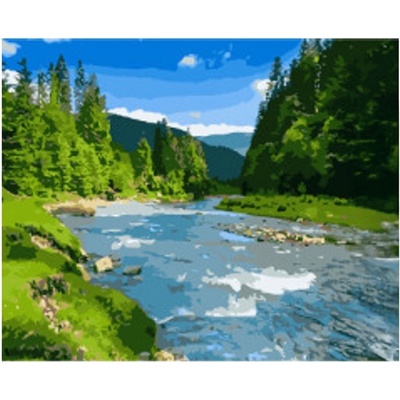 Vikpap 40 x 30 cm Poklidná horská řeka – Zboží Mobilmania