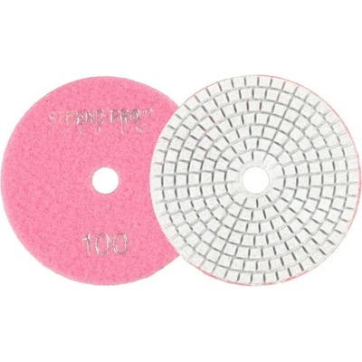 Kotúč Strend Pro Premium P100, 100 mm, leštiaci, diamantový, suchý zips, za mokra leštenie brúsenie