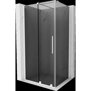 Mexen Velar плъзгаща се душ кабина 90 x 85 см, графит, бяло - 871-090-085-41-20 (871-090-085-41-20)