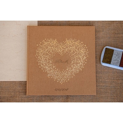 Kniha hostů se zlatým srdcem se jmény – Zboží Dáma