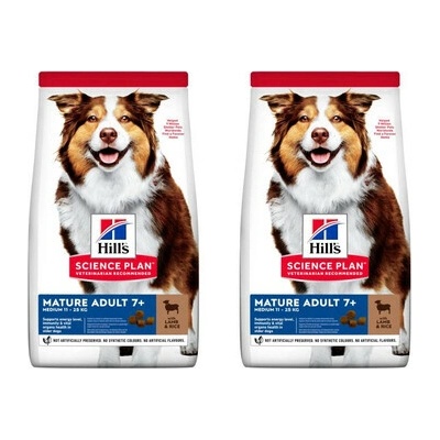 Hill's Science Plan Canine Mature Adult Lamb & Rice 2 x 14 kg