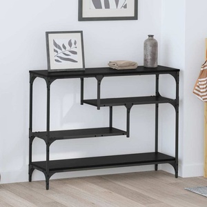 vidaXL Конзолна маса Черния дъб 100 x 30 x 75 см Инженерна дървесина (883542)