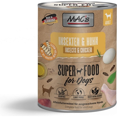 Mac's Dog Kuřecí a hmyz 750 g