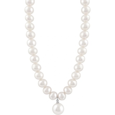 Bliss Колие от бяло злато с диаманти и перли Bliss 20106375 (20106375)