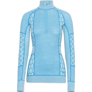 Kari Traa Дамско мериносово термобельо Kari Traa Women's Smekker Half-Zip Merino base layer - Ocean II - размер XS (115-1318-1911)
