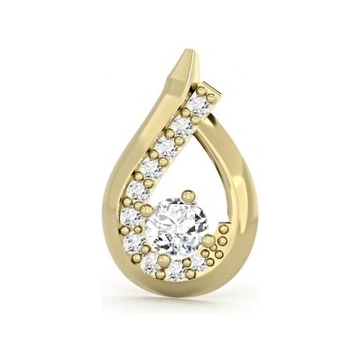 Couple přívěsek Tear žluté zlato se zirkony 585 66 2 0234.0Z00.0.00.001.25