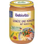 Bebivita Био Пюре Зеленчуци, спагети и пилешко месо 250 гр. - 12+ месеца