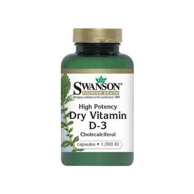 Swanson Витамин D-3 - High Potency Vitamin D-3 / 1000IU / 30 Caps. , 4332