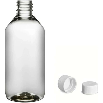 Via Plastová lahvička čirá s bílým uzávěrem 115 ml