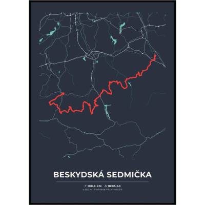 Jen tak z lásky Mapa vaší trasy – plakát z GPX pro běžce, cyklisty i turisty Barevná varianta: Šedá, Rozměr plakátu: 50 × 70 cm (PDF e-mailem)