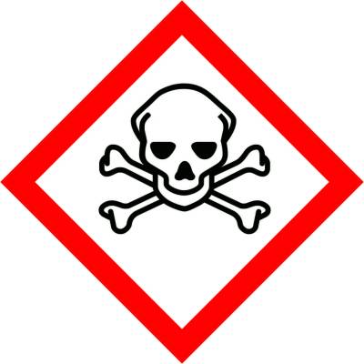 Grafiko | GHS 06 – toxické látky - symbol - Materiál Samolepící PVC folie, Rozměr 100x100mm – Hledejceny.cz
