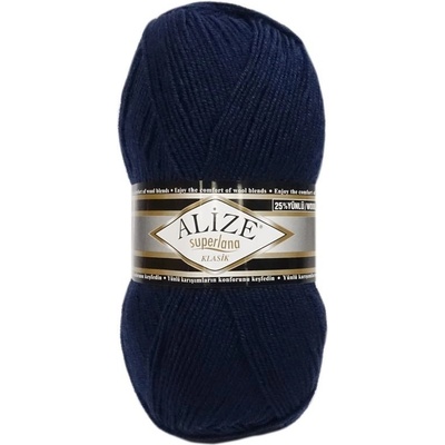 Alize Superlana Klasik 58 modro čierna