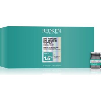 Redken Anti-Hair Loss Intensive Treatment интензивна грижа за коса против косопад 1.5% Aminexil 10x6ml