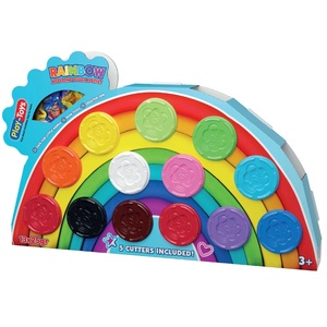 Play-Toys Комплект с моделин Play-Toys - Цветовете на дъгата (70428) - baby