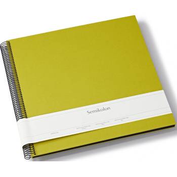 Semikolon Uni Economy голям албум за снимки, матча зелен с черни страници (369987)