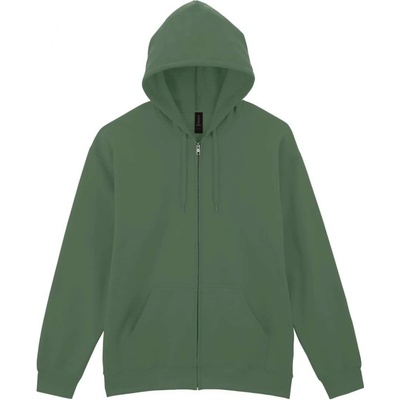 mikina na zip Midweight vojenská zelená