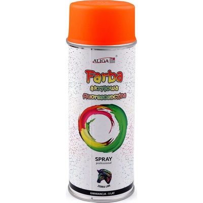 Akrylová barva fluorescenční ve spreji 400 ml oranžová neon – Sleviste.cz