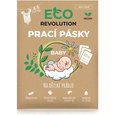 EcoRevolution Pracie pásiky na detské prádlo 20 ks