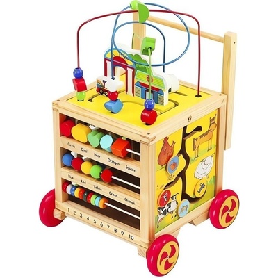 Kruzzel 22606 Dětské dřevěné chodítko – Zbozi.Blesk.cz