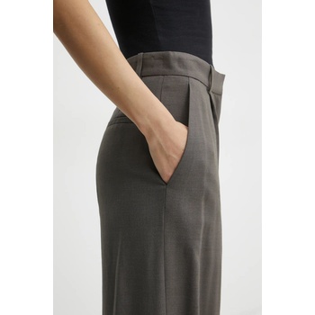 IRO Панталон с вълна iro в сиво с разкроени краища, с висока талия wm23odilla (wm23odilla)