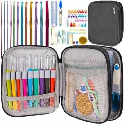 Ruhhy 19456 Sada háčků na háčkování v pouzdře 85ks